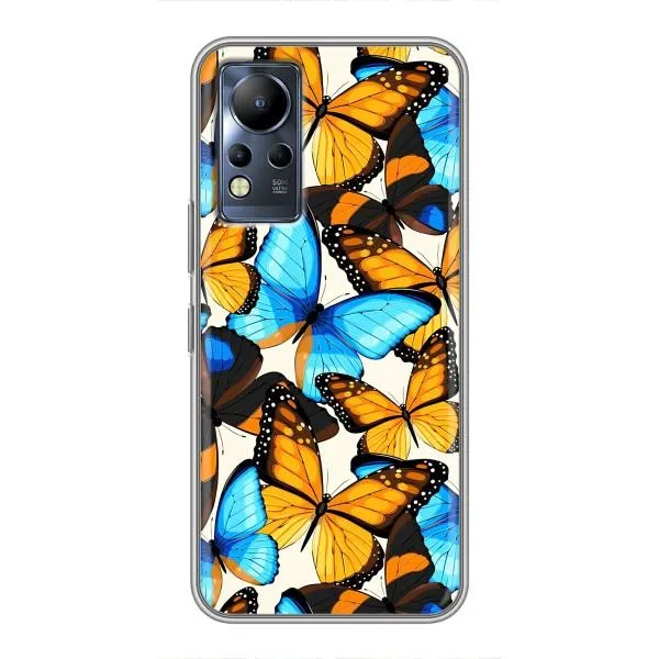 Чехол с принтом «Яркие бабочки» для Infinix Note 11