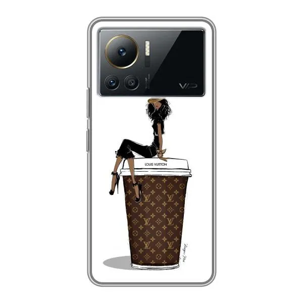 Чехол с принтом «кофе LOUIS VUITTON» для Infinix Note 12 2023
