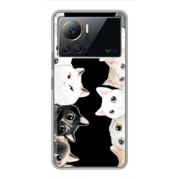 Чехол с принтом «Взгляд котов» для Infinix Note 12 2023