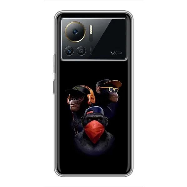 Чехол с принтом «Три обезьяны» для Infinix Note 12 2023