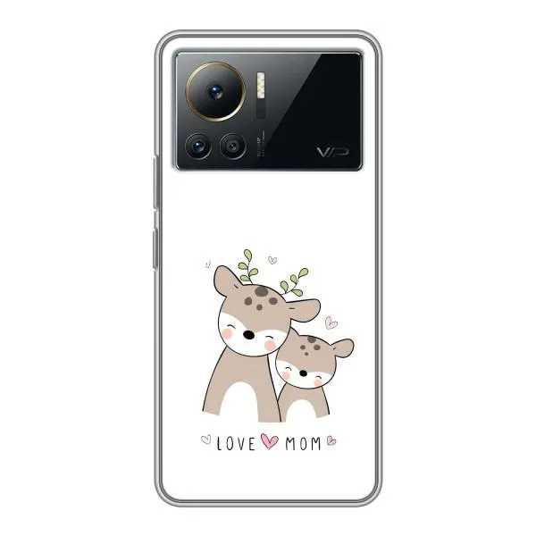 Чехол с принтом «Оленята мама и малыш» для Infinix Note 12 2023 Чехол с принтом «Оленята мама и малыш» для Infinix Note 12 2023