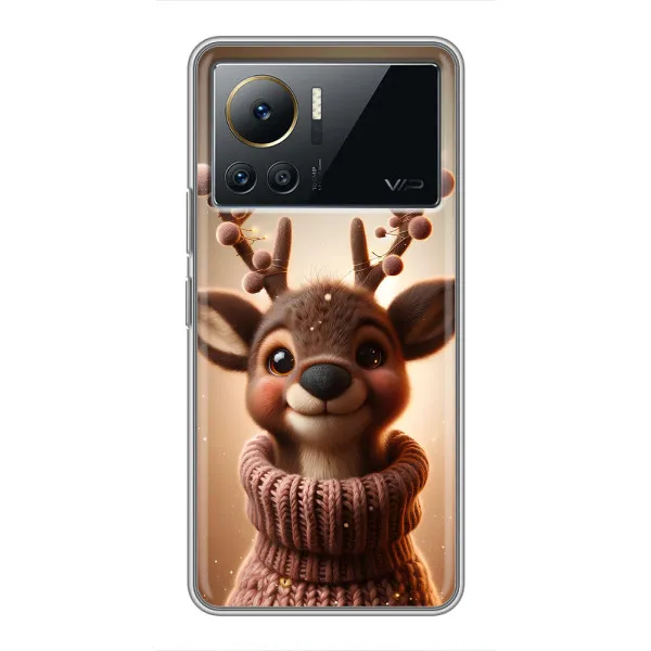 Чехол с принтом «Олень в свитере» для Infinix Note 12 2023