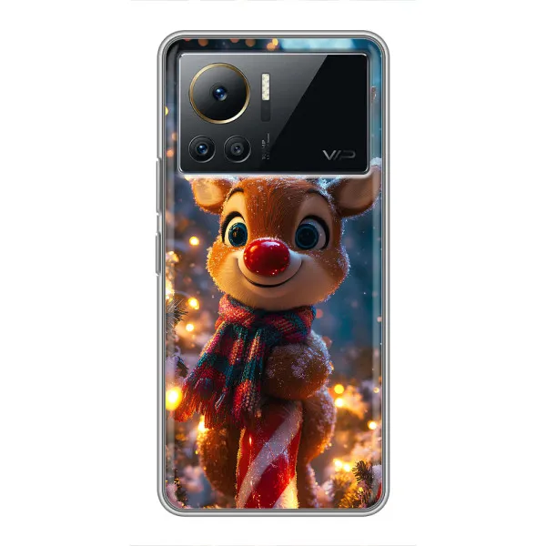 Чехол с принтом «Олень с шарфом» для Infinix Note 12 2023