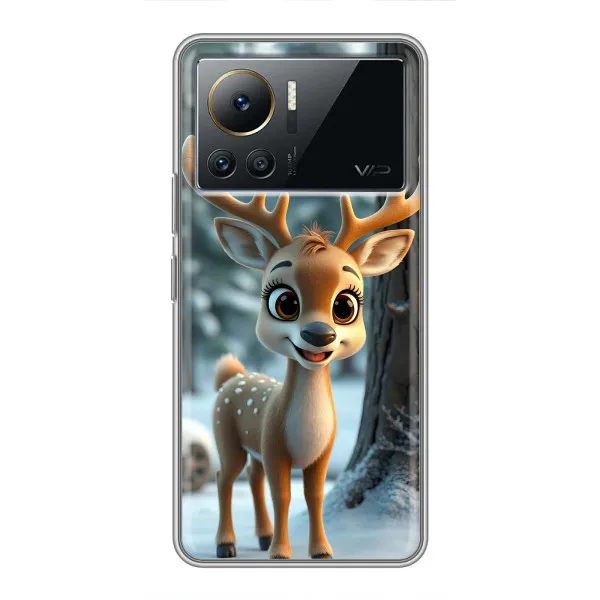Чехол с принтом «Олененок в лесу» для Infinix Note 12 2023