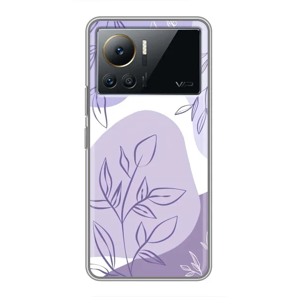 Чехол с принтом «Фиолетовые листья абстракция» для Infinix Note 12 Pro (4G)