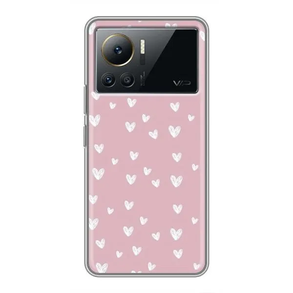 Чохол з принтом «Сердечки на рожевому» для Infinix Note 12 Pro (4G)