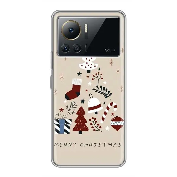 Чехол с принтом «Merry Christmas» для Infinix Note 12 Pro (4G)