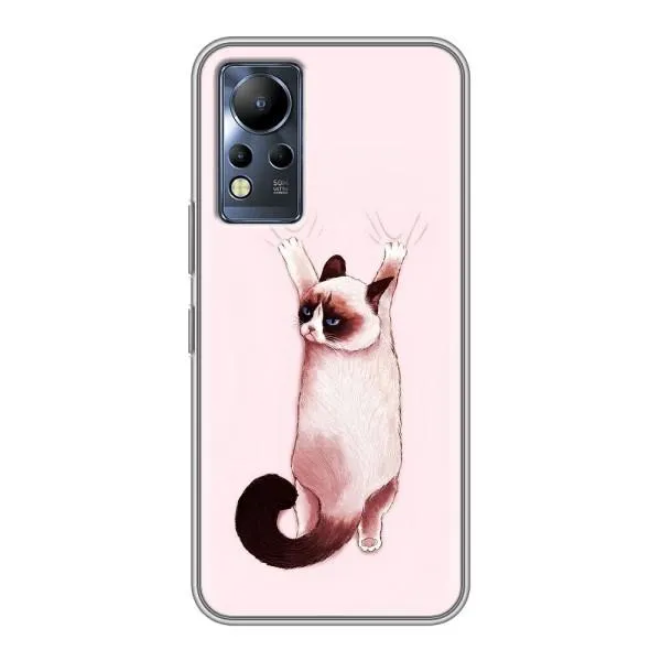 Чехол с принтом «Котик падает» для Infinix Note 12