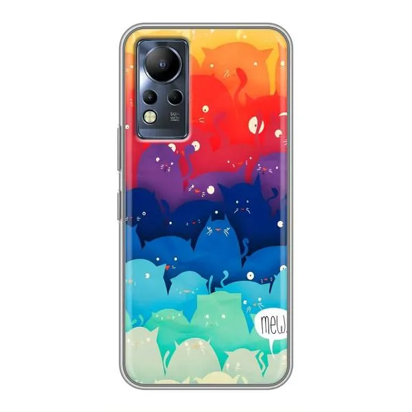Чехол с принтом «Mew» для Infinix Note 12