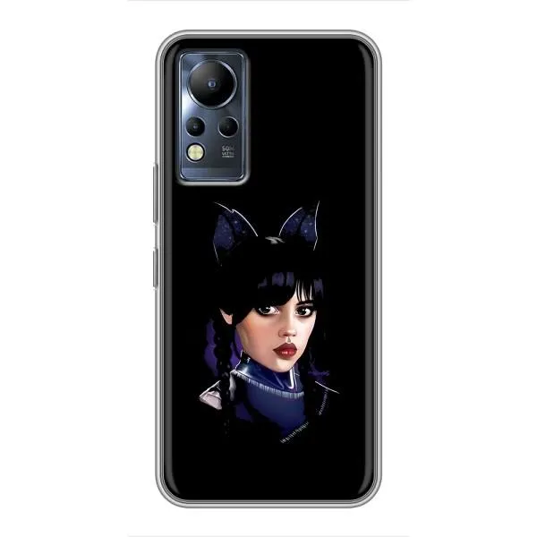 Чехол с принтом «серьезная Уэнздей» для Infinix Note 12 Чехол с принтом «серьезная Уэнздей» для Infinix Note 12