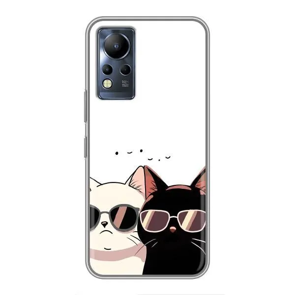 Чехол с принтом «Коты в очках» для Infinix Note 12 Чехол с принтом «Коты в очках» для Infinix Note 12