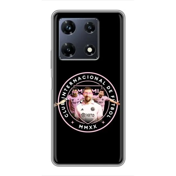 Чехол с принтом «Месси в лого» для Infinix Note 30 Pro Чехол с принтом «Месси в лого» для Infinix Note 30 Pro