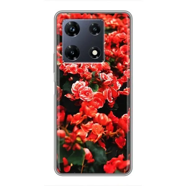 Чохол з принтом «Квіти червоні» для Infinix Note 30 Pro