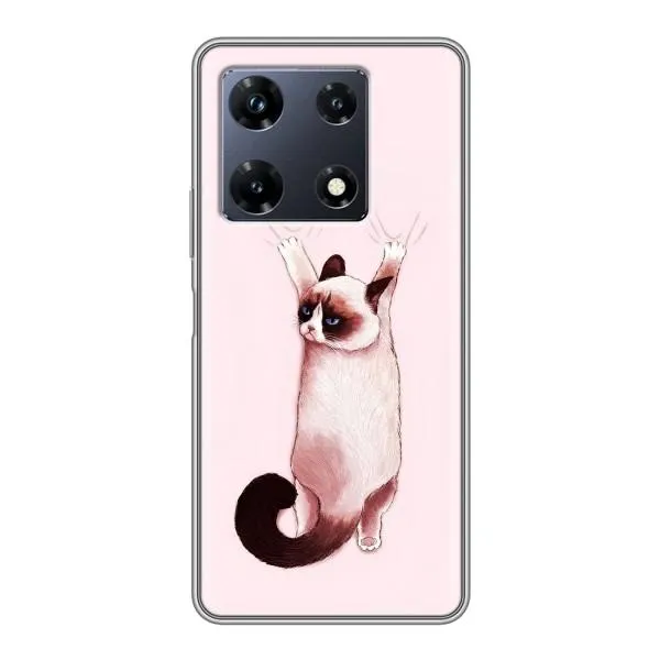 Чохол з принтом «Котик падає» для Infinix Note 30 Pro Чохол з принтом «Котик падає» для Infinix Note 30 Pro