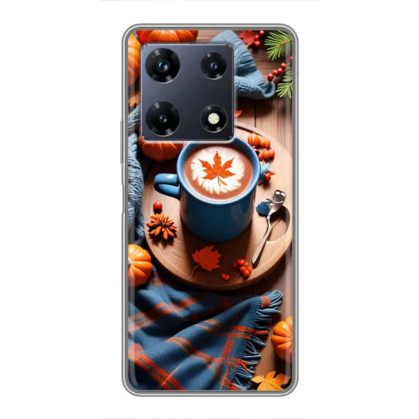 Чехол с принтом «Кофе и тыковки» для Infinix Note 30 Pro Чехол с принтом «Кофе и тыковки» для Infinix Note 30 Pro