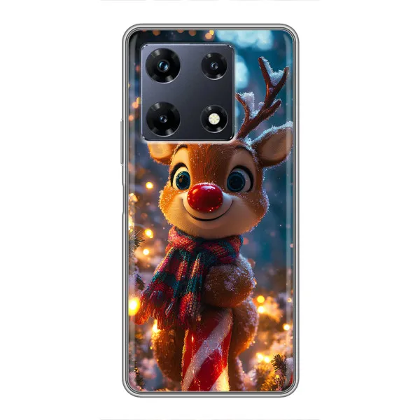 Чохол з принтом «Олень з шарфом» для Infinix Note 30 Pro