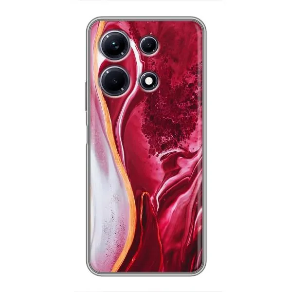 Чехол с принтом «Мрамор красный» для Infinix Note 30