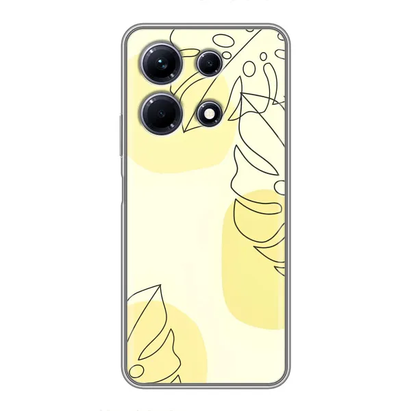 Чехол с принтом «Желтая монстера арт» для Infinix Note 30
