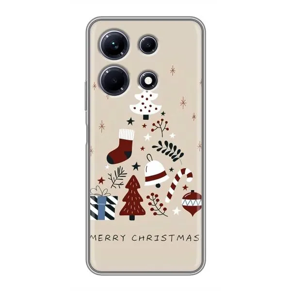 Чехол с принтом «Merry Christmas» для Infinix Note 30 Чехол с принтом «Merry Christmas» для Infinix Note 30