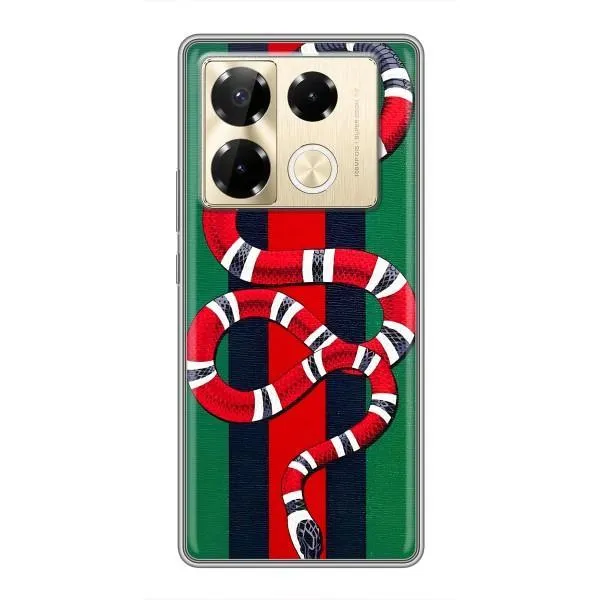 Чехол с принтом «Gucci змия» для Infinix Note 40 Pro
