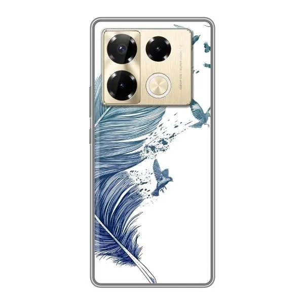 Чехол с принтом «Перышко» для Infinix Note 40 Pro