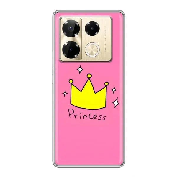 Чехол с принтом «Princess» для Infinix Note 40 Pro