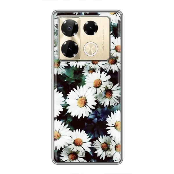 Чехол с принтом «Ромашки» для Infinix Note 40 Pro