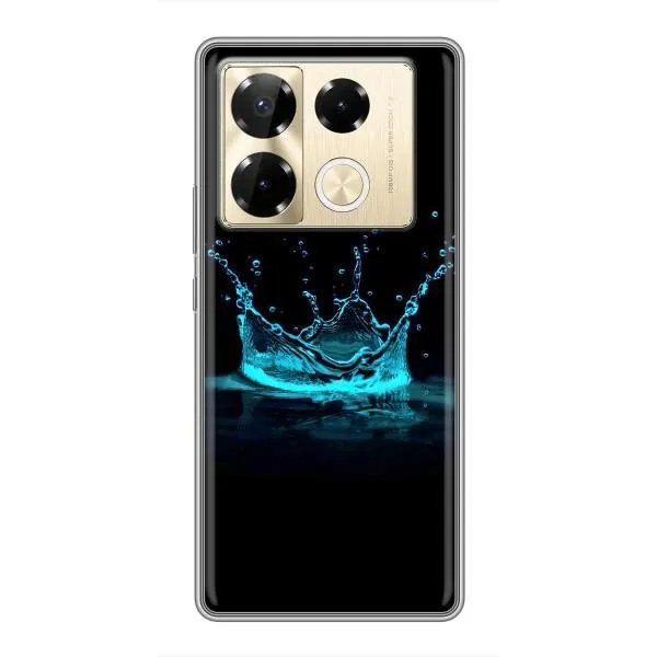 Чехол с принтом «Капля короны» для Infinix Note 40 Pro