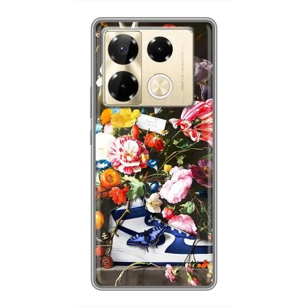 Чехол с принтом «Стиль Найк» для Infinix Note 40 Pro