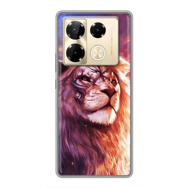 Чехол с принтом «Красочный Лев» для Infinix Note 40 Pro Чехол с принтом «Красочный Лев» для Infinix Note 40 Pro