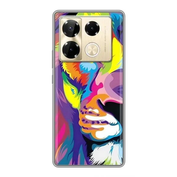 Чехол с принтом «Яркий Лев» для Infinix Note 40 Pro Чехол с принтом «Яркий Лев» для Infinix Note 40 Pro