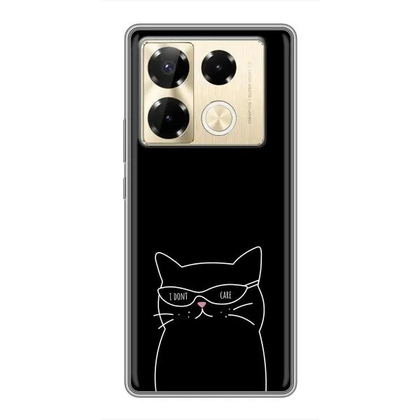 Чехол с принтом «Равнодушный кот» для Infinix Note 40 Pro Чехол с принтом «Равнодушный кот» для Infinix Note 40 Pro