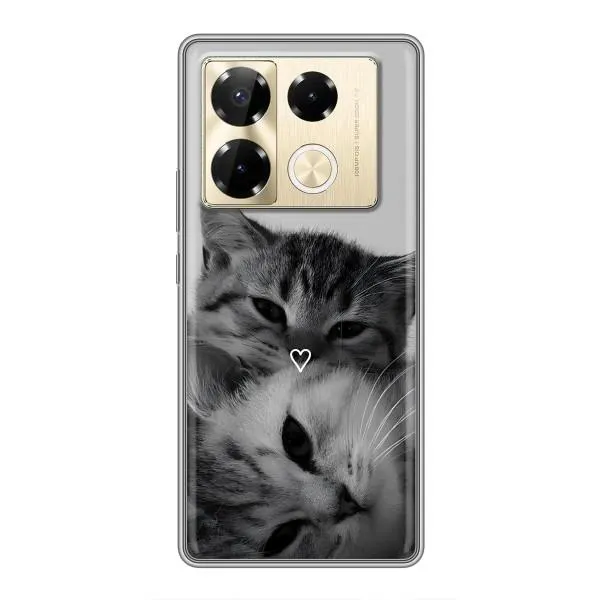 Чехол с принтом «Пара котов» для Infinix Note 40 Pro Чехол с принтом «Пара котов» для Infinix Note 40 Pro