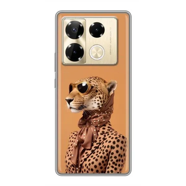 Чехол с принтом «Стильный леопард» для Infinix Note 40 Pro