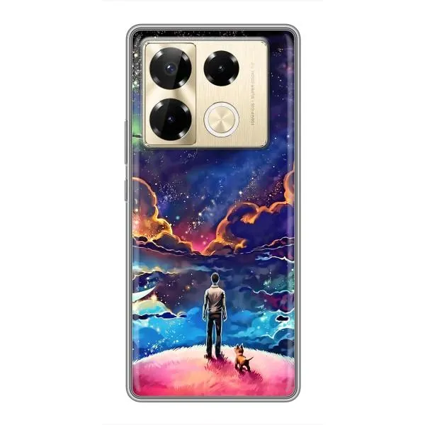 Чехол с принтом «Галактический вид» для Infinix Note 40 Pro