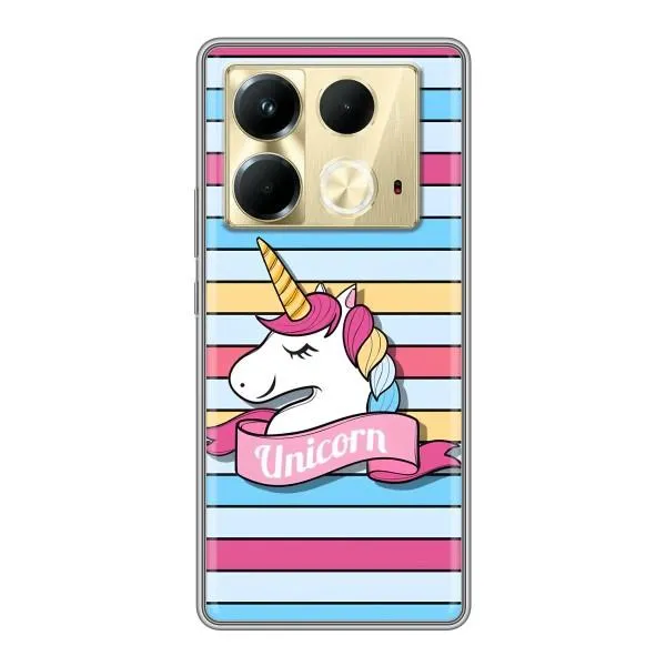 Чехол с принтом «Unicorn» для Infinix Note 40