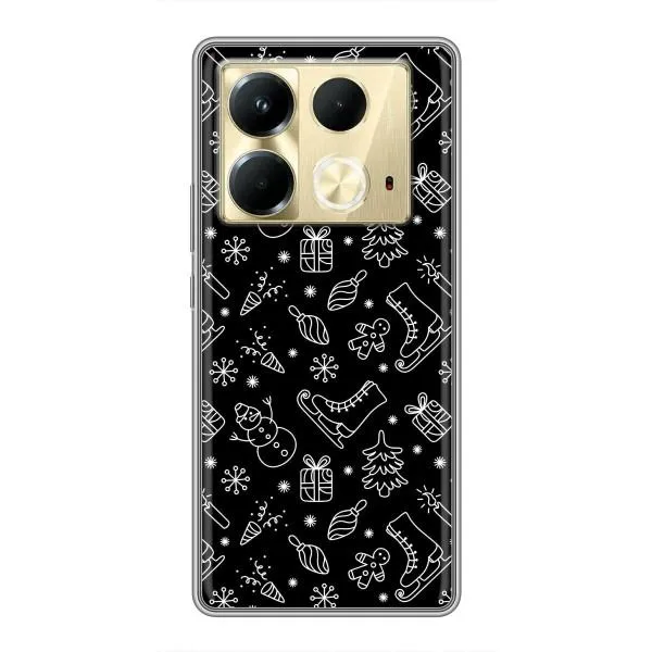 Чехол с принтом «Новогодний фон» для Infinix Note 40 Чехол с принтом «Новогодний фон» для Infinix Note 40