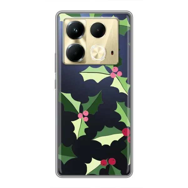 Чехол с принтом «Рождественский фон» для Infinix Note 40
