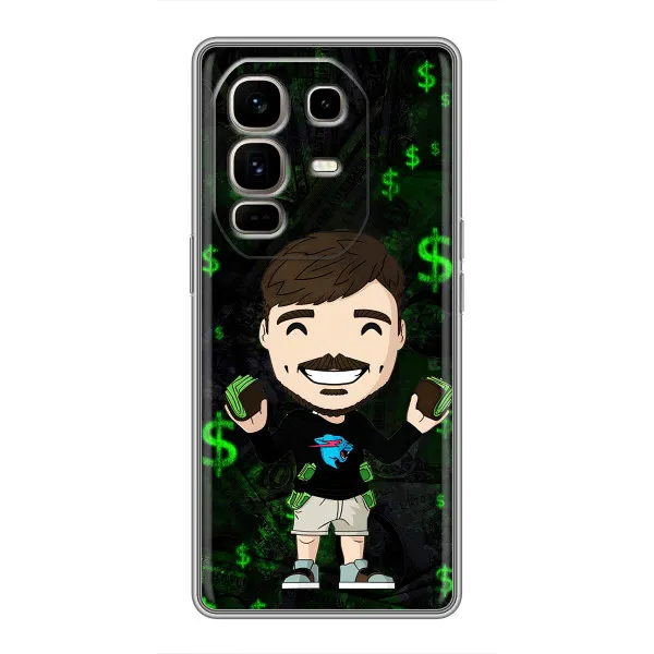 Чехол с принтом «Блогер Beast» для Infinix Note 50 Pro Plus
