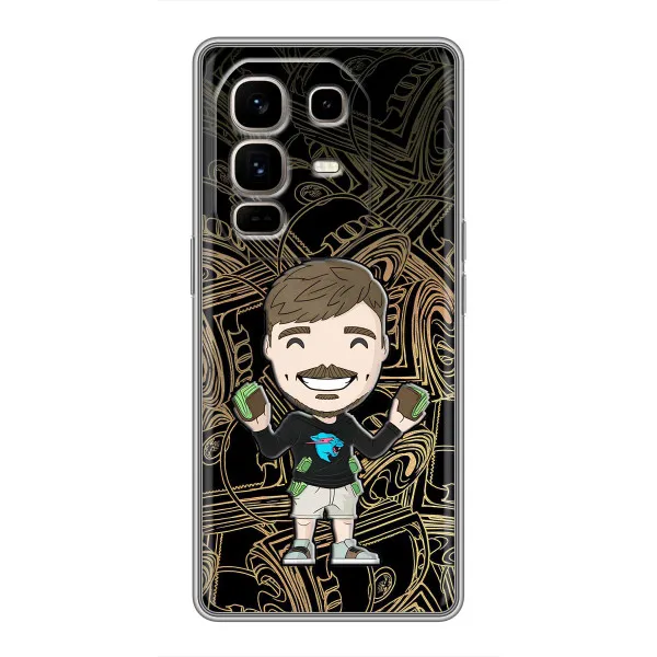 Чехол с принтом «Mister Beast» для Infinix Note 50 Pro Plus