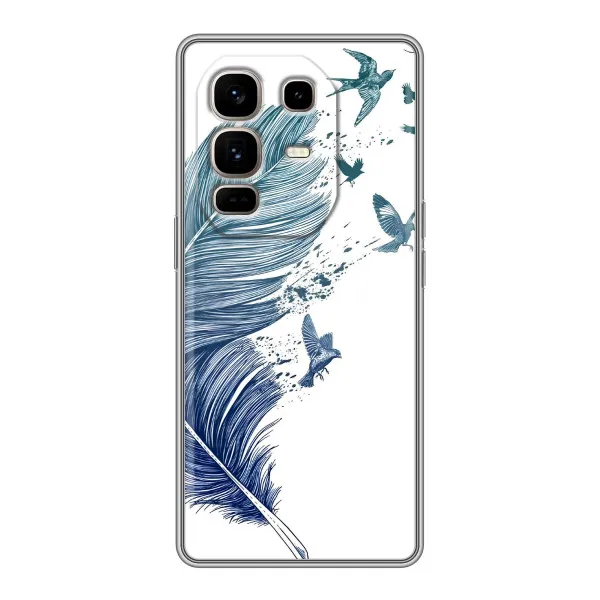 Чехол с принтом «Перышко» для Infinix Note 50 Pro Plus