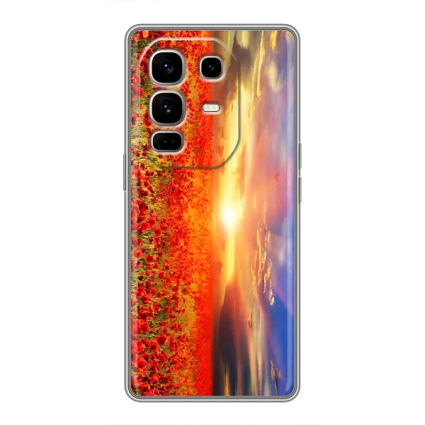 Чехол с принтом «Поле тюльпанов» для Infinix Note 50 Pro Plus