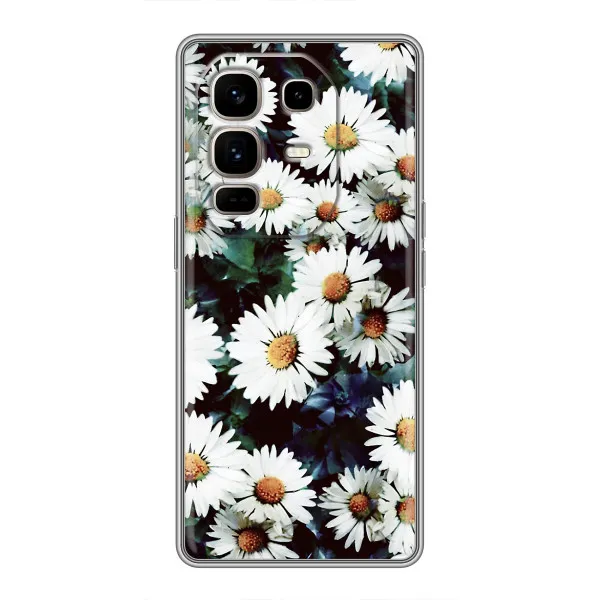 Чехол с принтом «Ромашки» для Infinix Note 50 Pro Plus