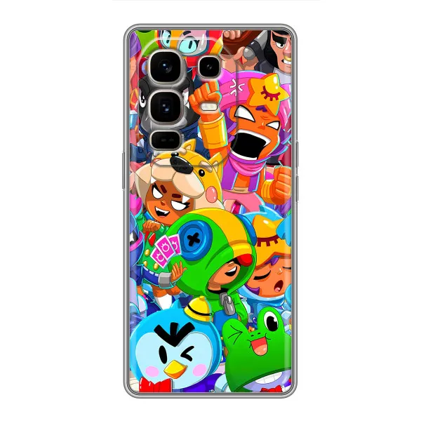 Чехол с принтом «герои Бравл Старс» для Infinix Note 50 Pro Plus