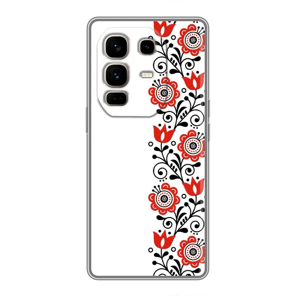 Чехол с принтом «Яркая вишиванка» для Infinix Note 50 Pro Plus Чехол с принтом «Яркая вишиванка» для Infinix Note 50 Pro Plus
