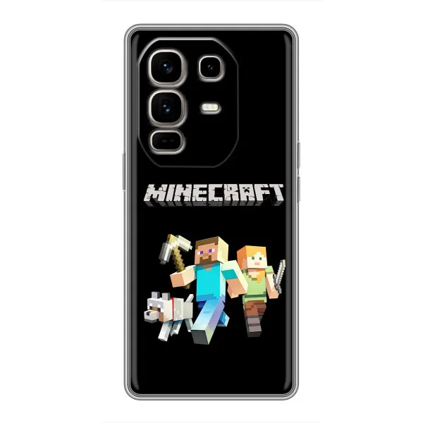 Чехол с принтом «герои Minecraft» для Infinix Note 50 Pro Plus