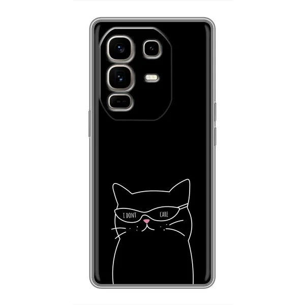 Чохол з принтом «Байдужий кіт» для Infinix Note 50 Pro Plus