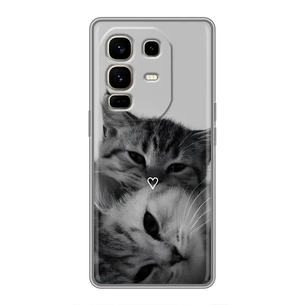 Чохол з принтом «Пара котів» для Infinix Note 50 Pro Plus
