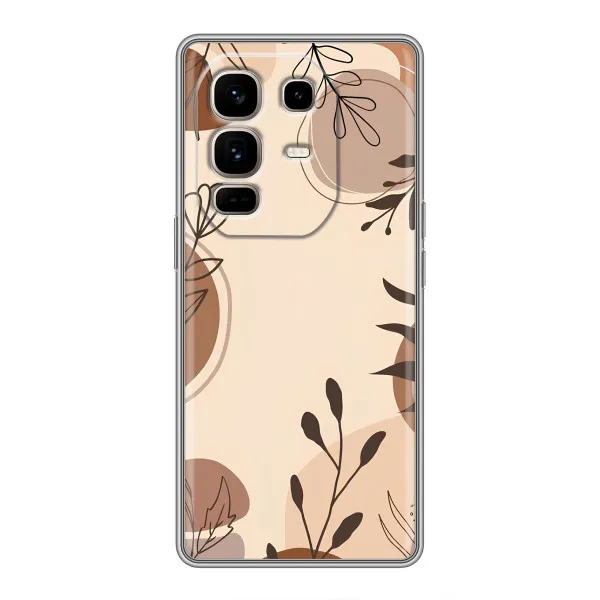 Чохол з принтом «Коричневі квіти» для Infinix Note 50 Pro Plus Чохол з принтом «Коричневі квіти» для Infinix Note 50 Pro Plus