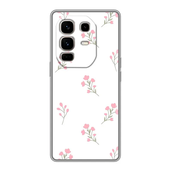 Чохол з принтом «Рожеві квіти» для Infinix Note 50 Pro Plus Чохол з принтом «Рожеві квіти» для Infinix Note 50 Pro Plus
